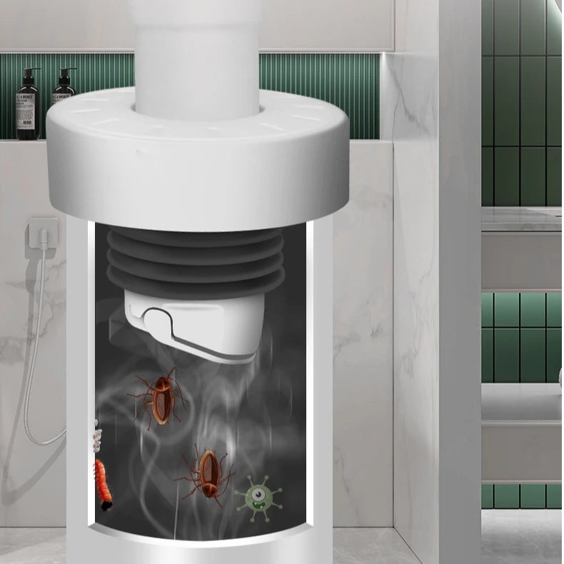 潜水艇洗脸盆下水道防臭密封塞下水管封口盖墙排防臭神器止逆阀