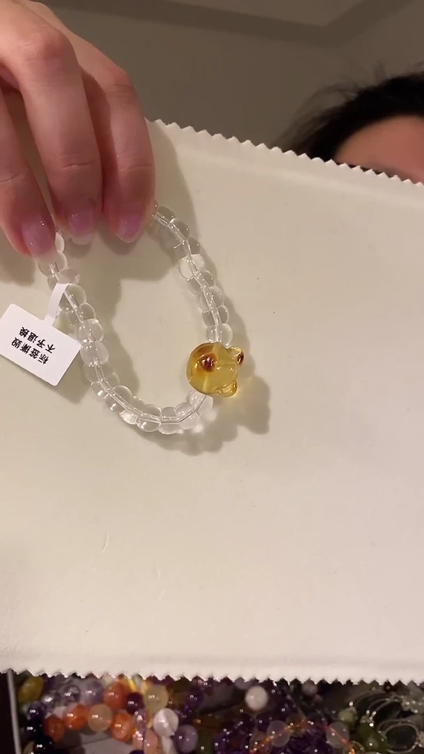 【闪购商品】水晶戒指未镶嵌小熊白水