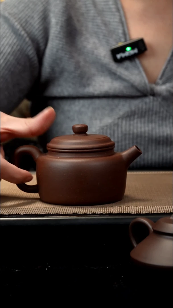 紫砂茶盏朱泥德钟220CC