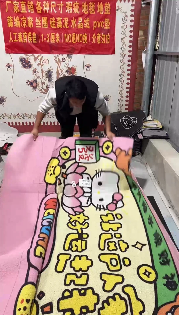 不退不换瑕疵丝圈地毯160*220cm021