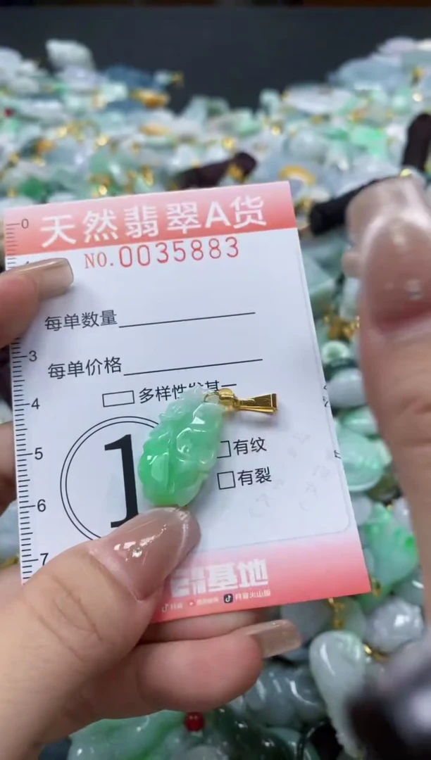 翡翠未镶嵌颈饰闪购0035883