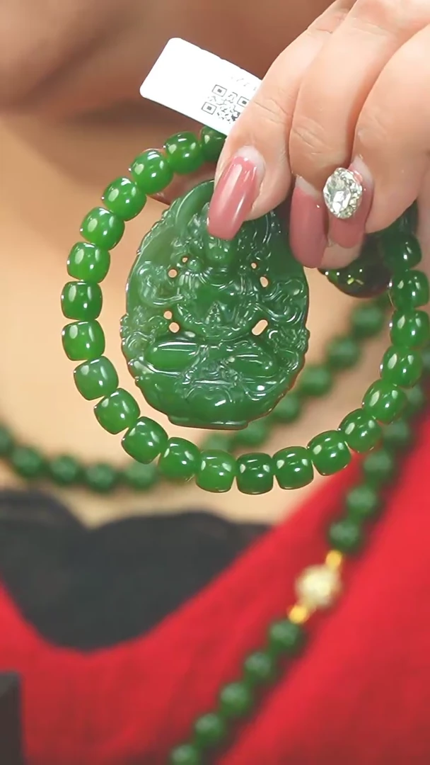 【闪购商品】和田玉30号未镶嵌直切手串+度母