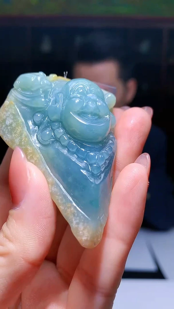 【闪购商品】定制翡翠未镶嵌1049hm-毛货挂件18
