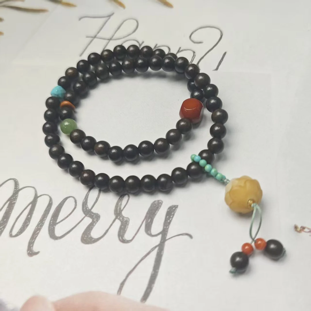 非金属木质手链 【我心荡悠悠】双圈香香手链6/8(多样发其一) YA18