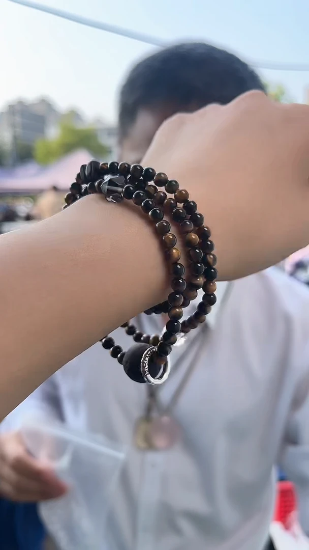 木变石（虎睛石）手链未镶嵌天然DIY手串多样性发一4mm