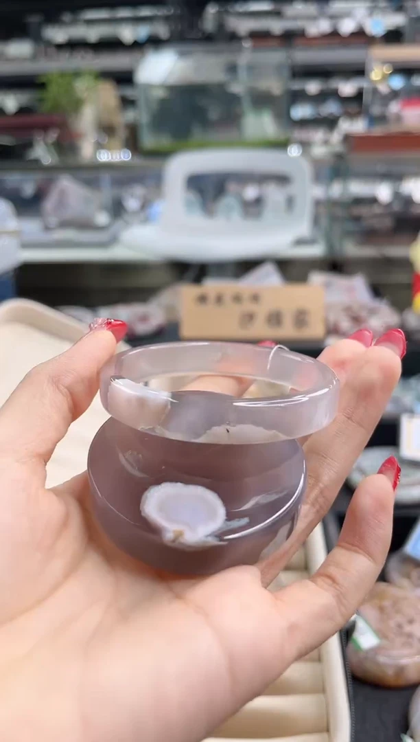 未镶嵌手镯石英质玉55圈口 （赠品镯心）303