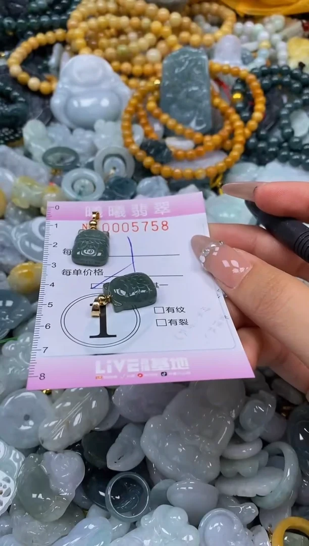 翡翠未镶嵌颈饰闪购0005758多样性发其一