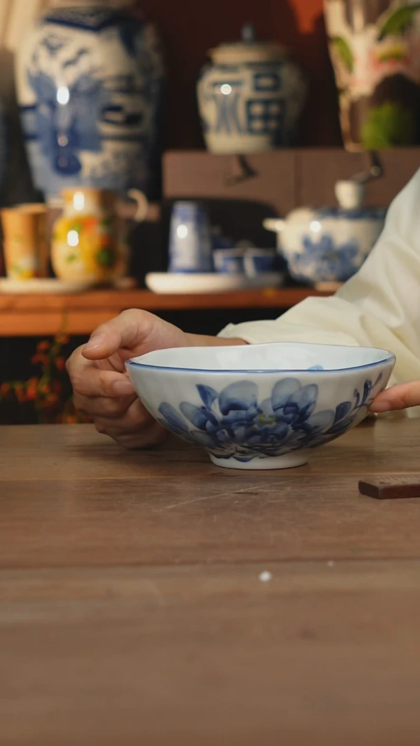 现代 景德镇设计师釉下手绘陶瓷餐具