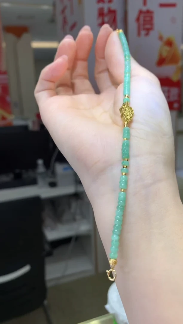 银S925镶嵌手链翡翠|不退不换