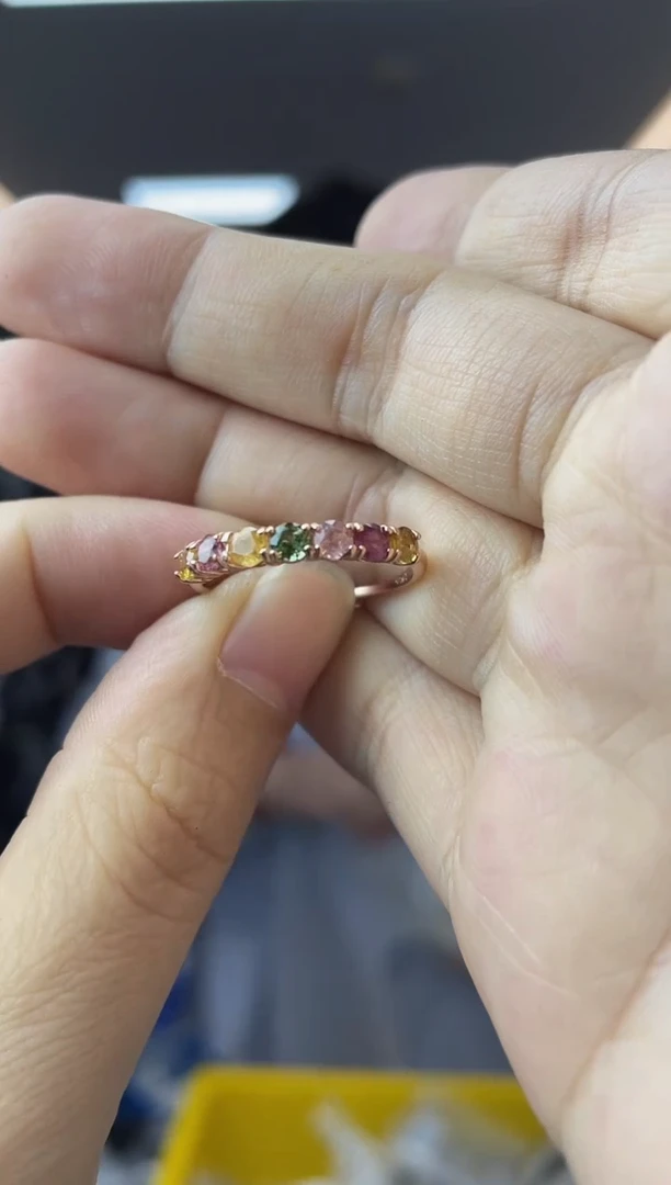 【闪购商品】·银S925镶嵌碧玺多样性一件发货