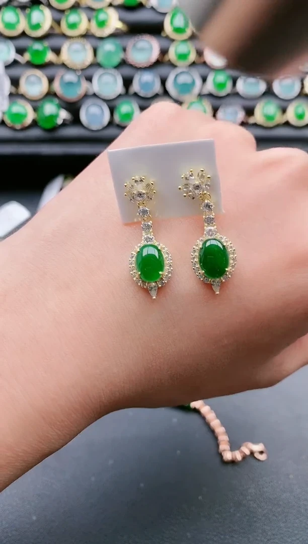 【闪购商品】翡翠戒指银S925镶嵌1111