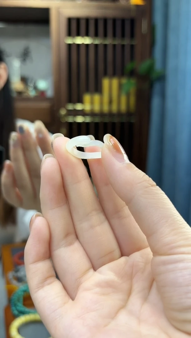 未镶嵌戒指和田玉和田玉指环12#HX