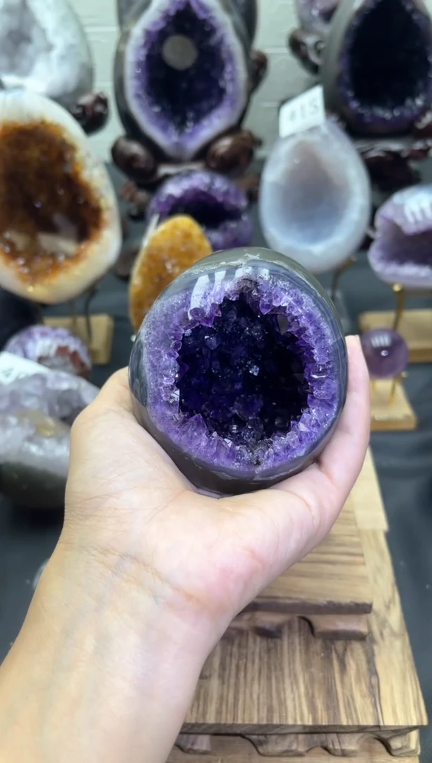 未镶嵌大型摆件（非配饰）紫晶434号龙蛋