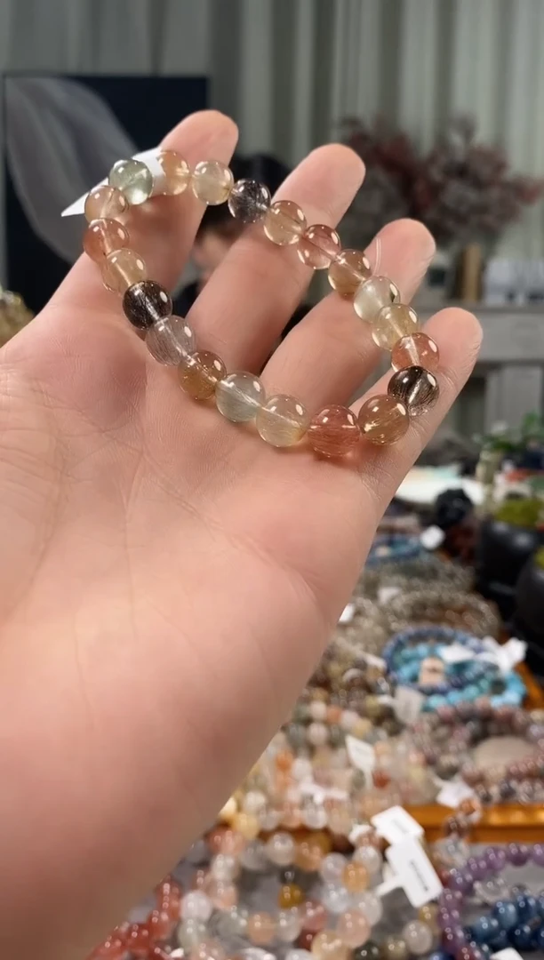 未镶嵌手链水晶彩发晶