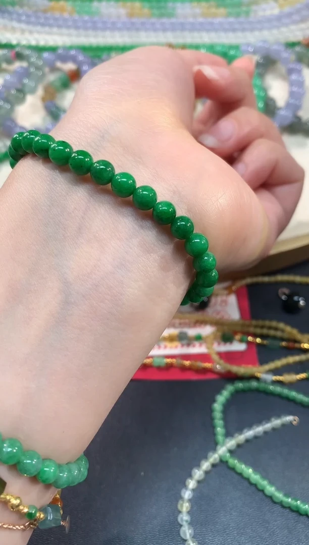 未镶嵌手串翡翠A143 |  9800