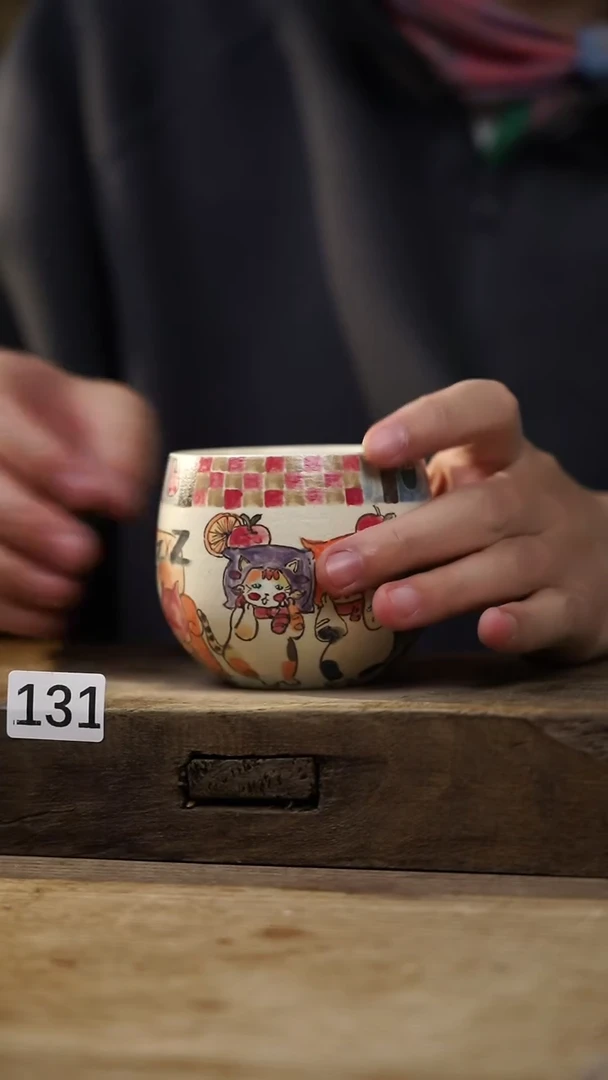 瓷片油画风·设计师猫猫手作