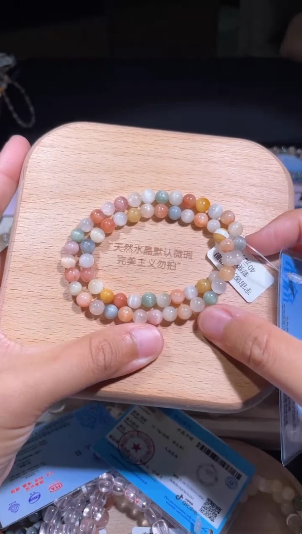 水晶手链未镶嵌67号多样性发货一K 6+