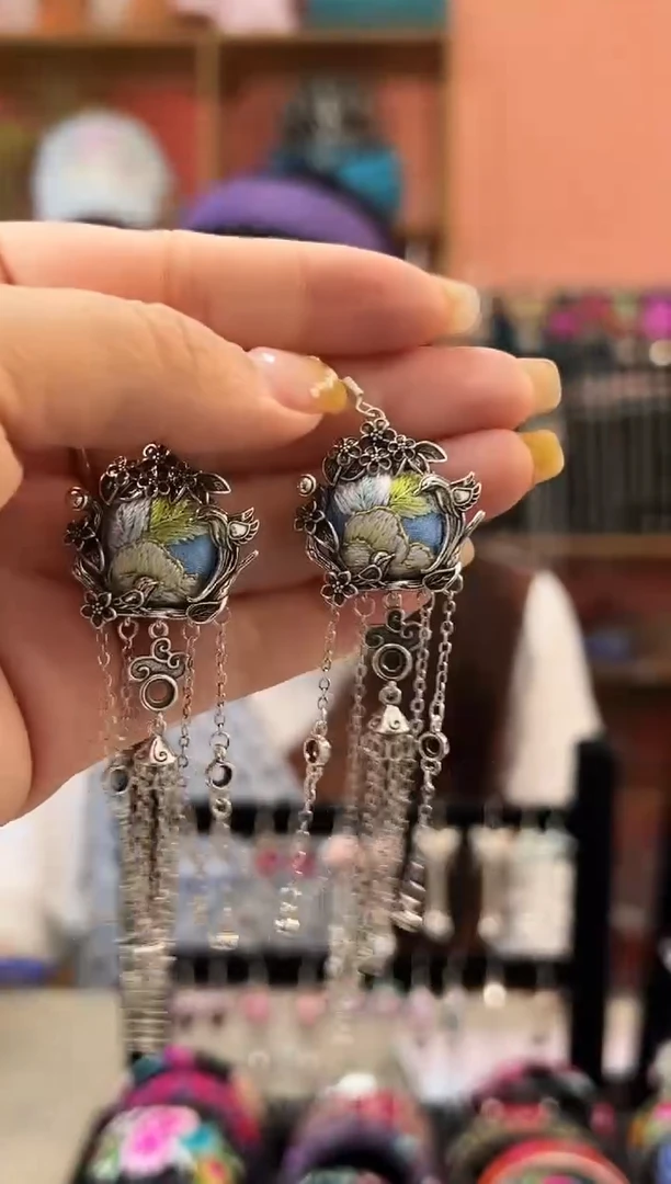 织绣艺枝独绣老绣饰品76