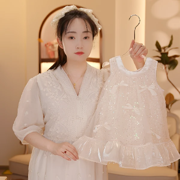【Y.d5912】25夏季新款女童重工无袖甜美女宝连衣裙夏款公主纱裙