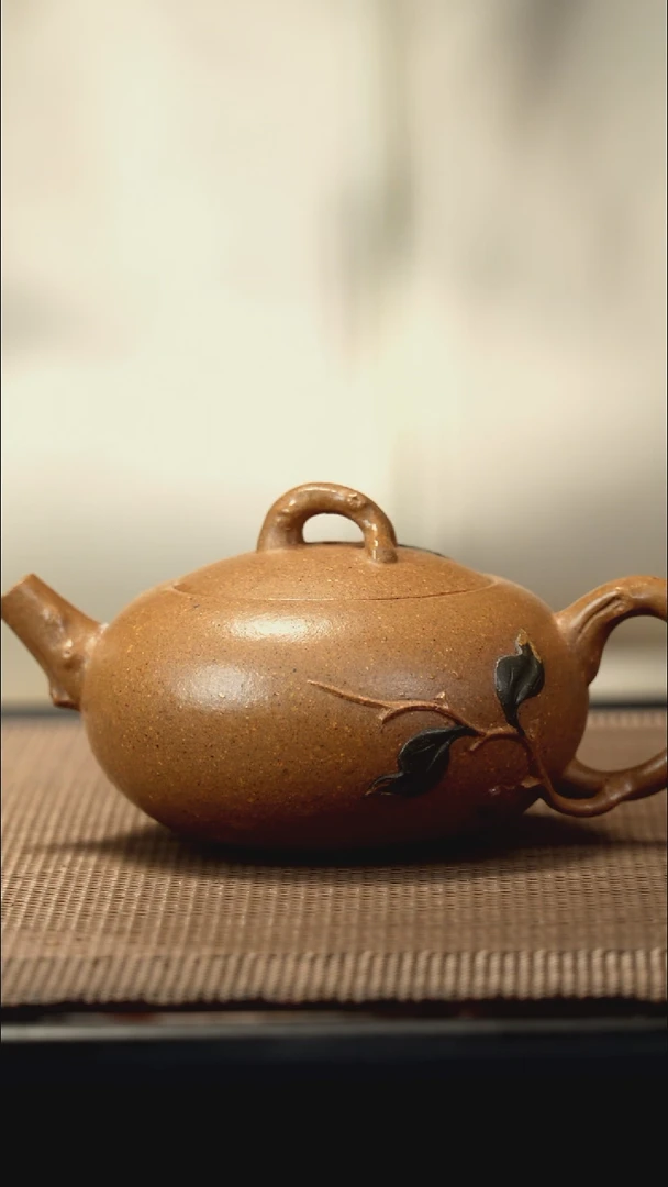 紫砂茶盏段泥卡盖120CC