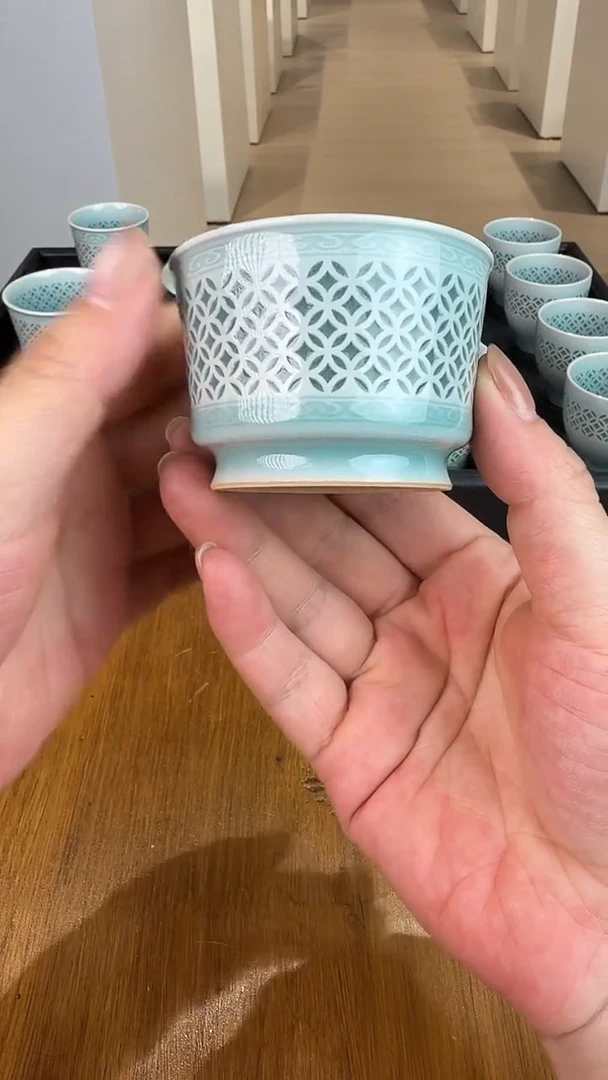 青瓷手工茶器包邮