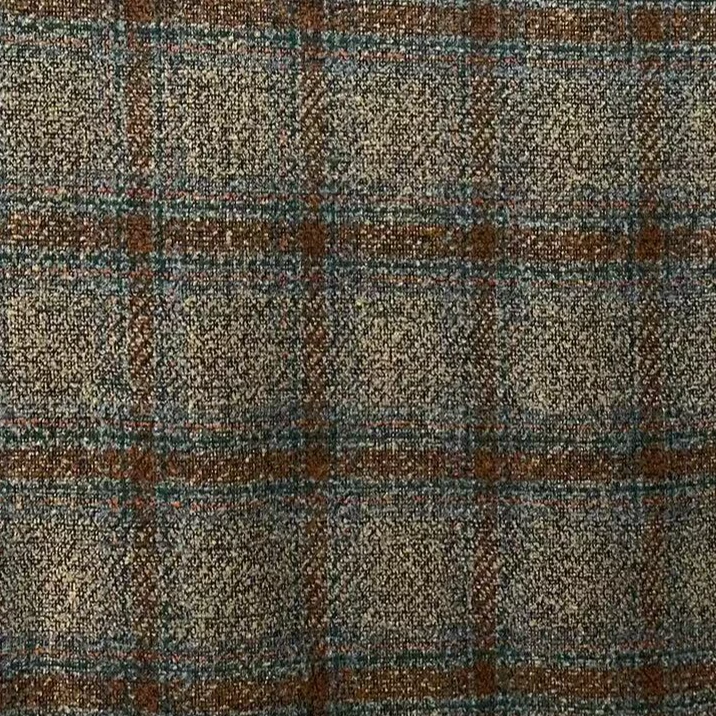 【驼焦糖格粗花呢】小香风外套打底连衣裙布料