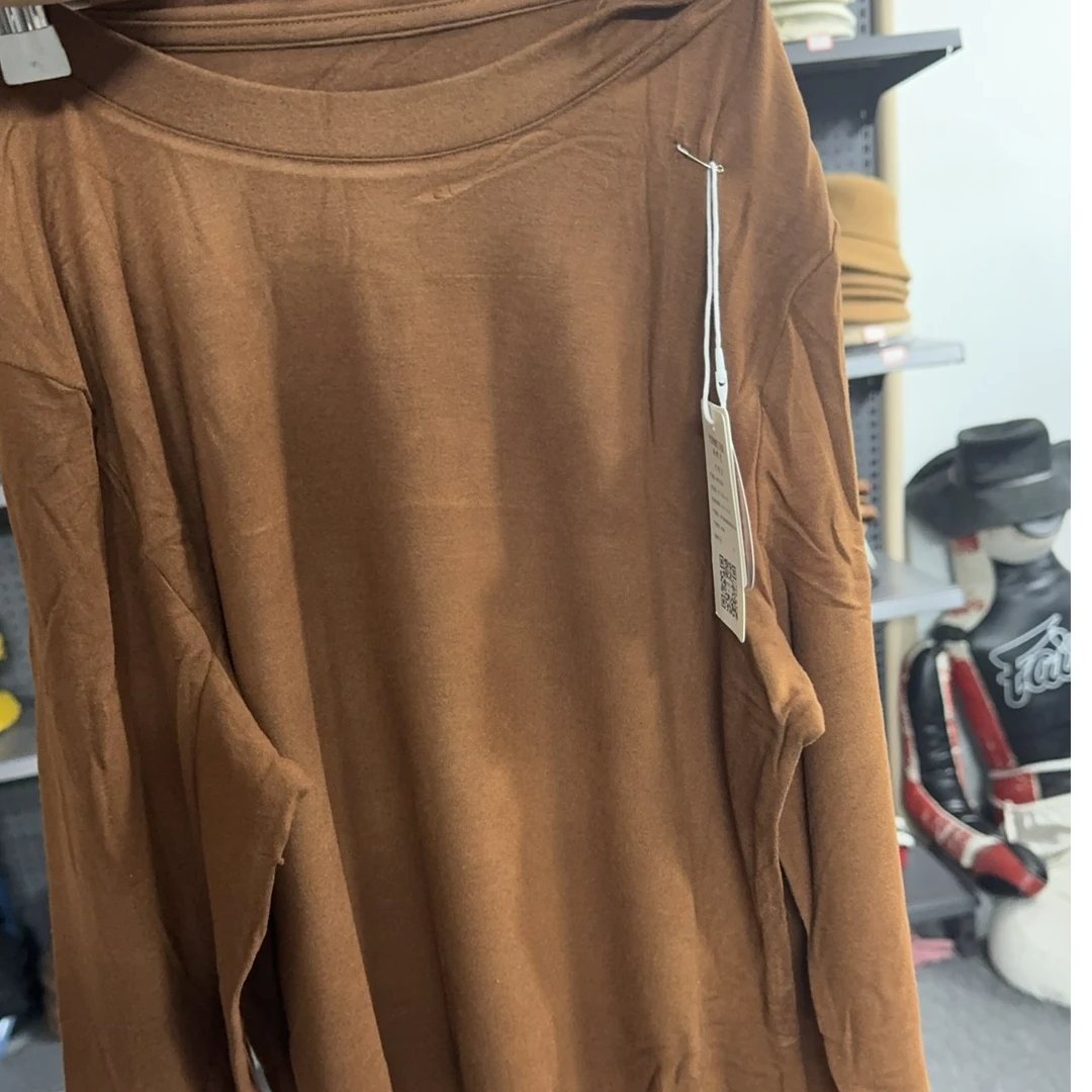 9675单件打底衫时尚百搭长袖舒适休闲女士圆领均码