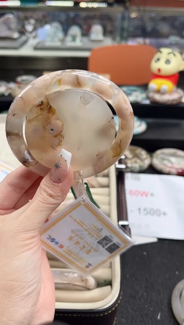 未镶嵌手镯石英质玉61圈口 （赠品镯心）342620