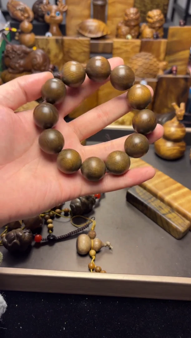 【闪购商品】楠木（金丝楠）其他2.0阴沉绿手串73