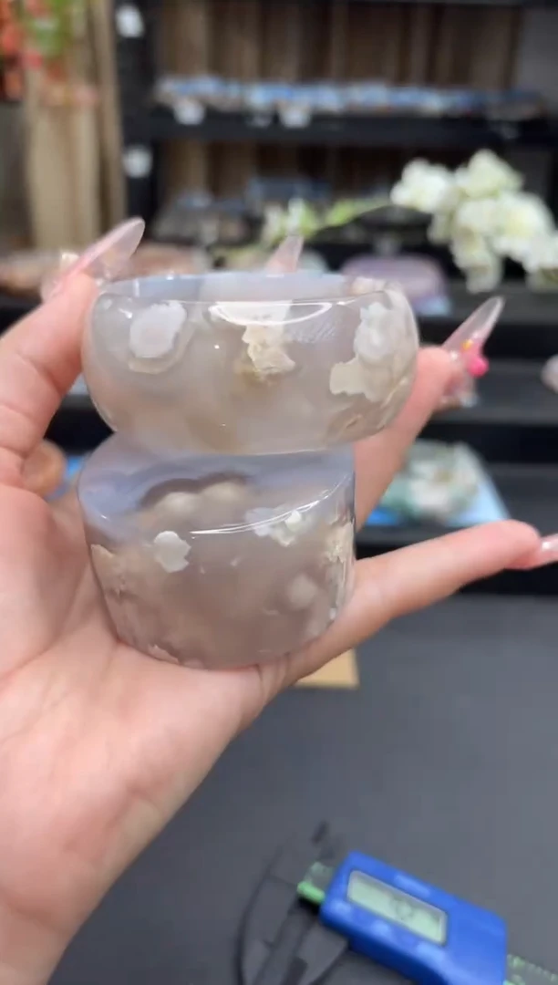 未镶嵌手镯石英质玉146(59圈赠送镯心)