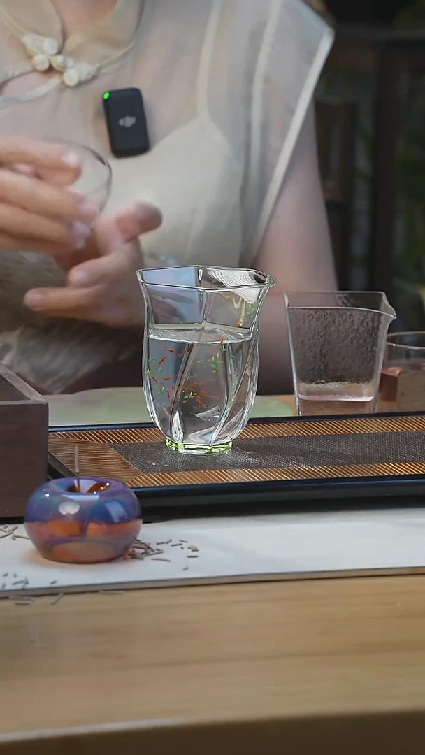 玉见手绘炫纹公道杯