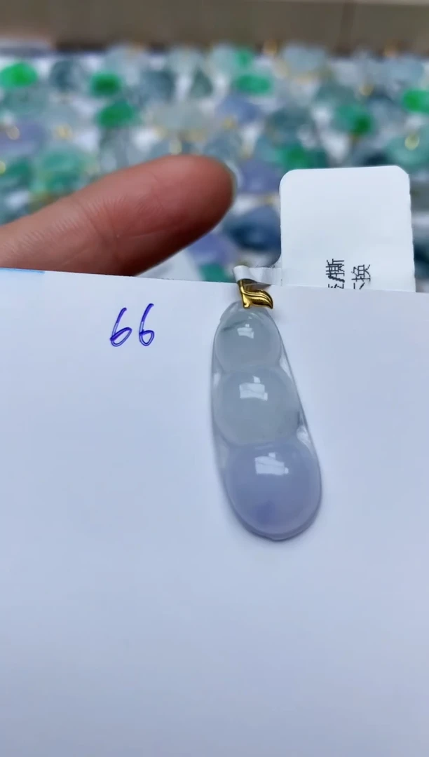 【闪购商品】翡翠颈饰18K金镶嵌天然翡翠A货