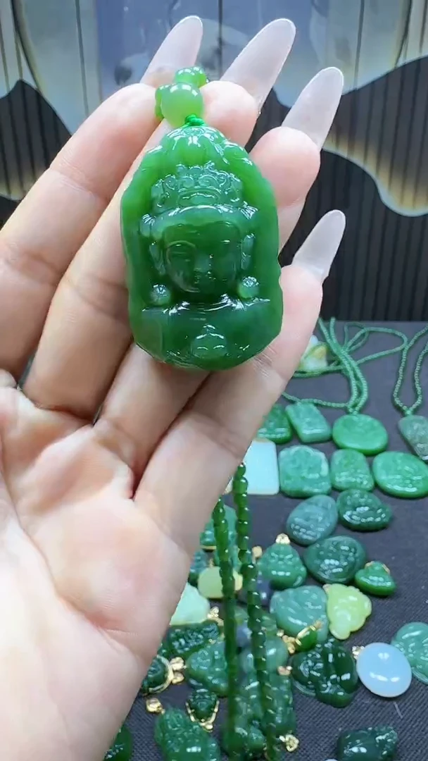 和田玉未镶嵌挂件1