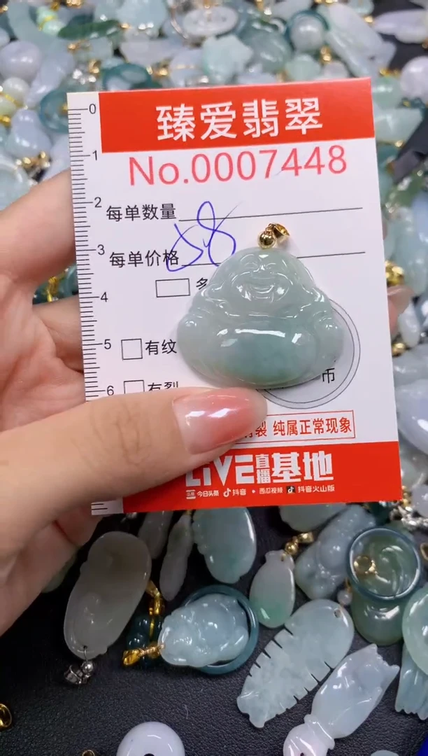 吊坠(不含链)未镶嵌翡翠7448