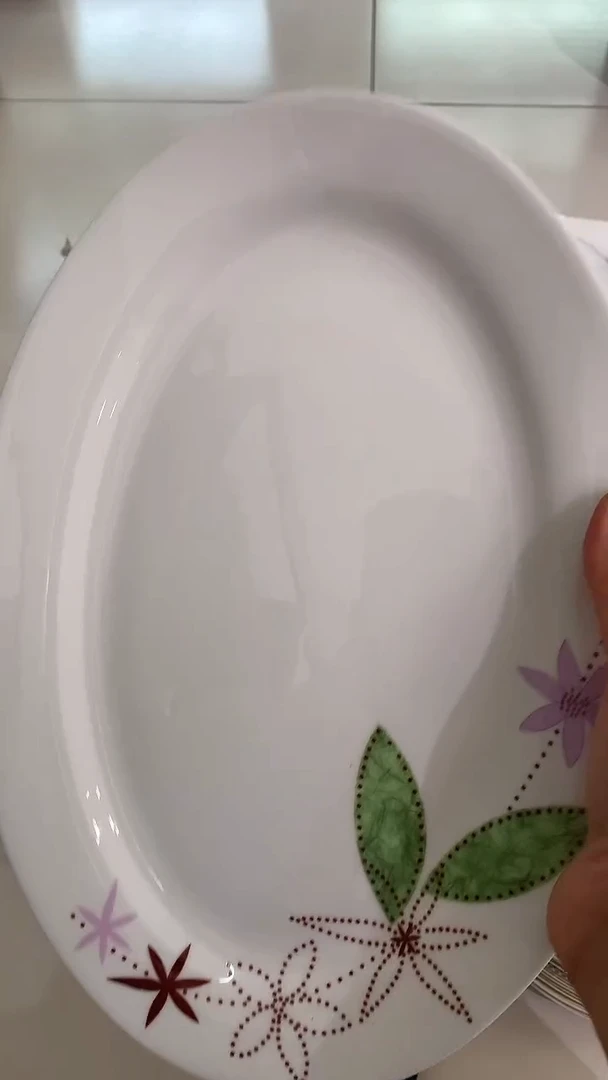 12鱼盘隆达骨质瓷