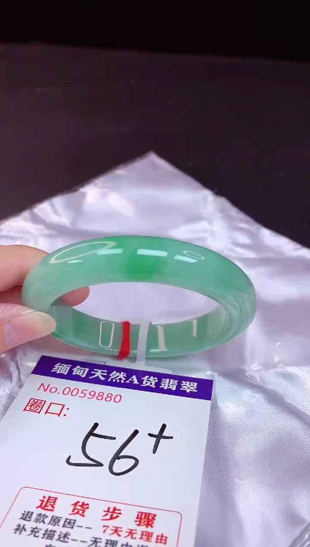 未镶嵌手镯翡翠56+