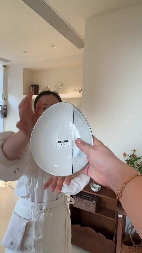 茶道摆件0000谷古鹅蛋盘6016