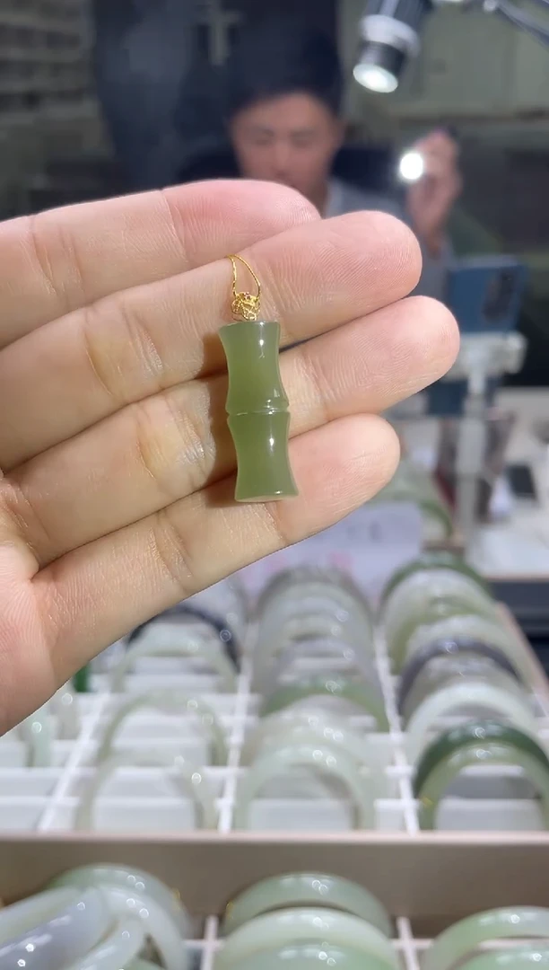 颈饰未镶嵌和田玉竹节多样性发货其一