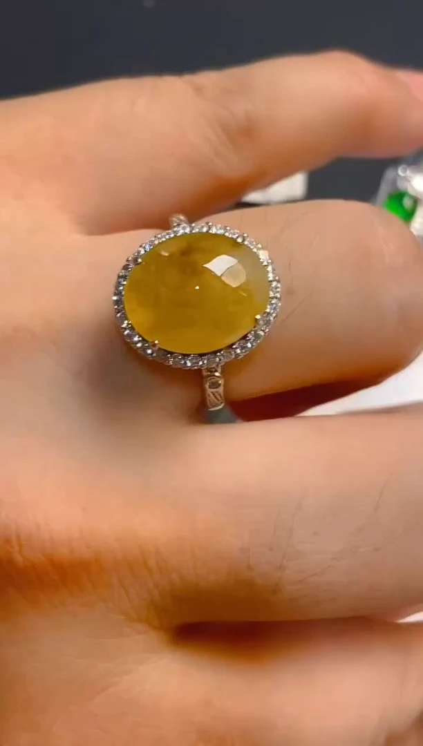 翡翠银S925镶嵌耳饰天然