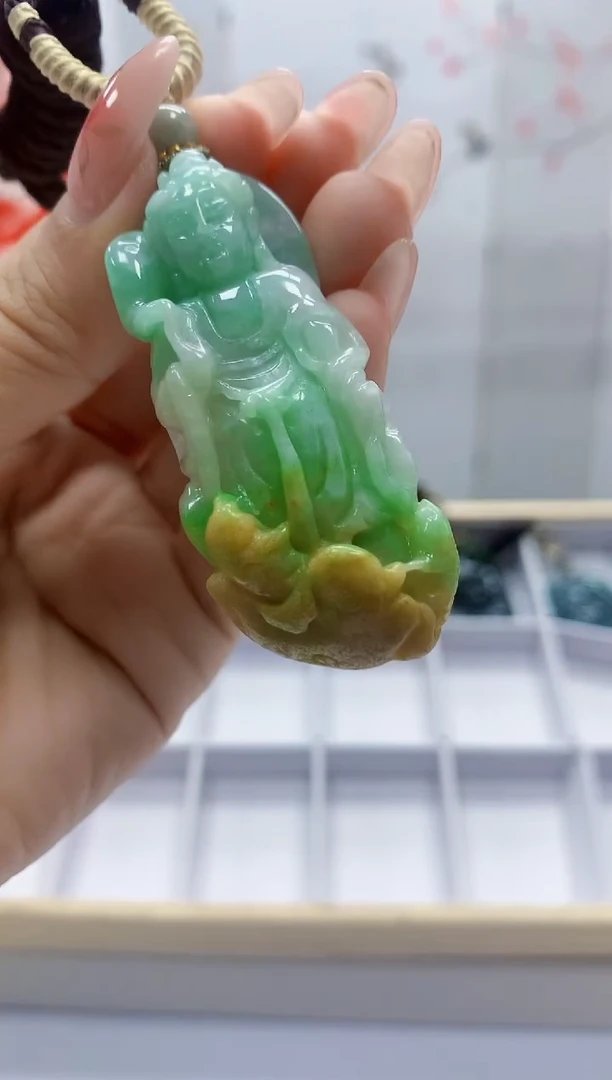 未镶嵌定制翡翠4898ty-毛货挂件99