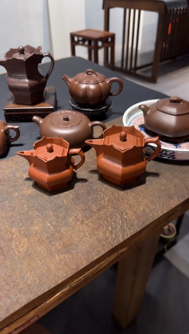 茶壶紫砂開*朱泥小僧帽 135ml