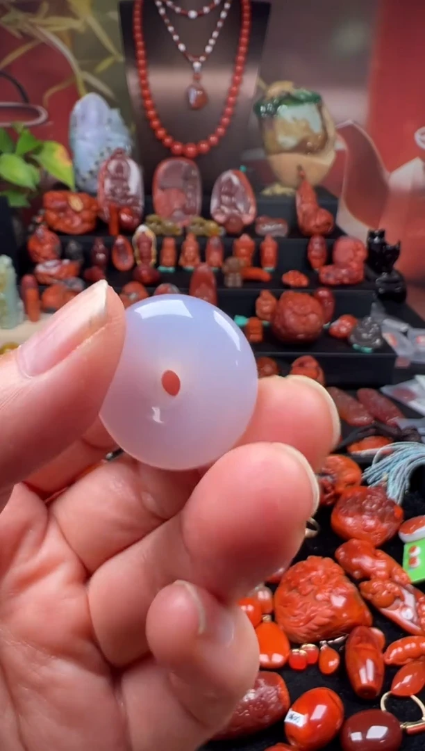 未镶嵌平安扣玛瑙/玉髓平安扣