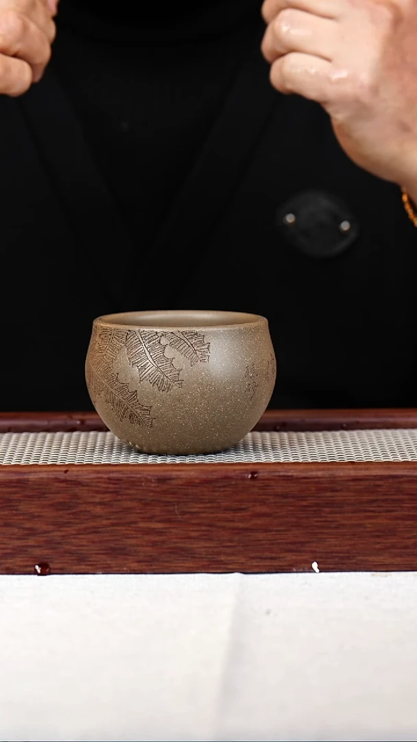 茶杯紫砂宜兴紫砂杯160CC 021