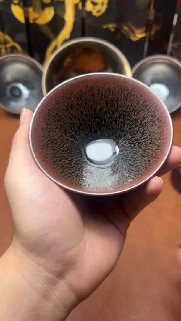 茶盏达系斗笠红油滴