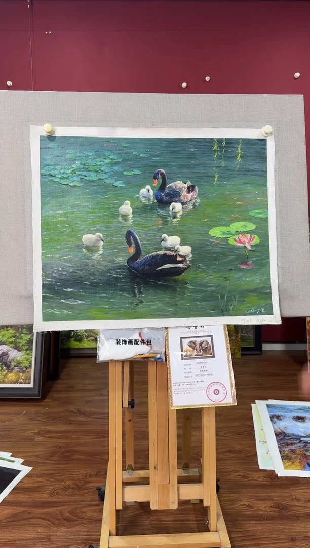 油画【原创·保真·带证书】朝鲜画家纯手绘油画--顺丰包邮--