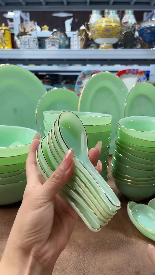玉瓷小勺子6只餐具