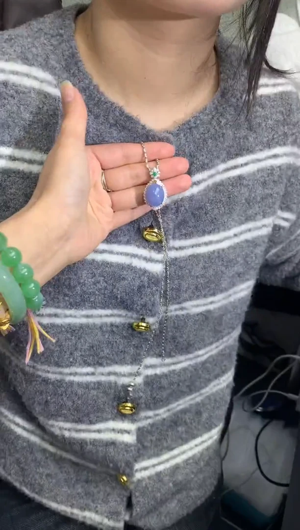 【闪购商品】翡翠吊坠(不含链)18K金镶嵌665-中国好珍宝