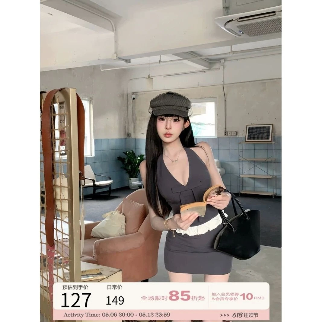 外穿气质名媛辣妹风气质西装性感夏季时尚套装法式