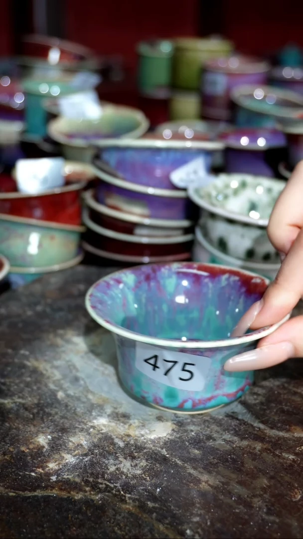 摆件精品窑变钧瓷茶器