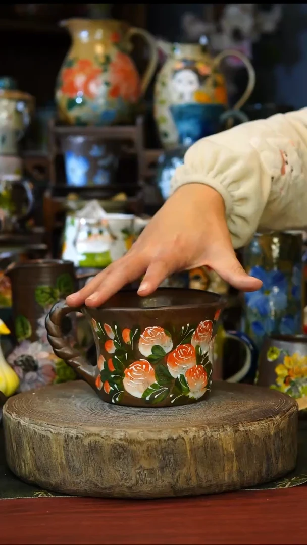 陶瓷149景德镇手工手绘釉下彩